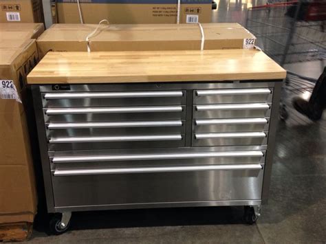 costco tool box stainless steel|Costco work bench and shelf.